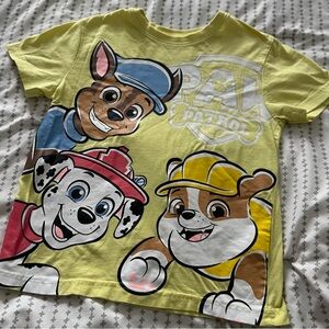 Nickelodeon Paw Patrol Yellow Tee with Fun Characters